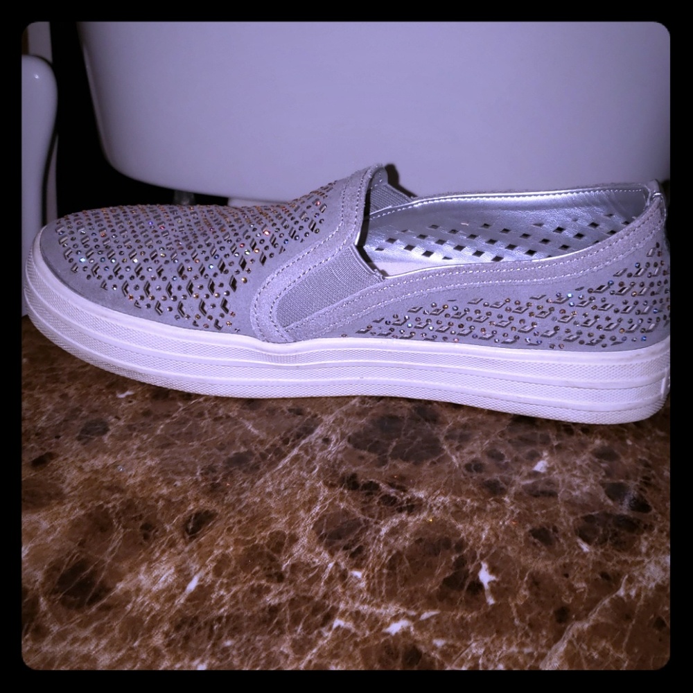 Glittery Grey shoes
